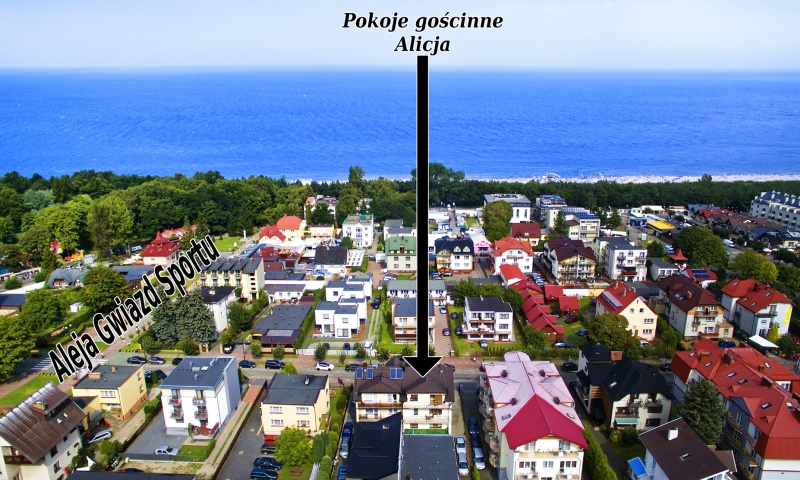 200 m do morza! Pokoje gościnne & Apartament Alicja